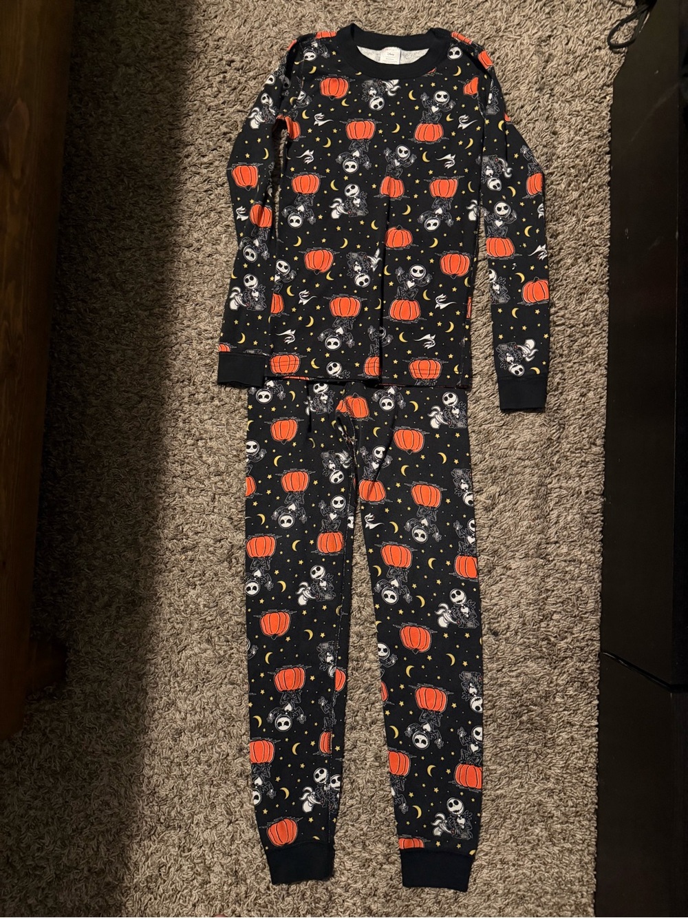Disney x Hanna Andersson Jack Skellington Pijama Set Size 12